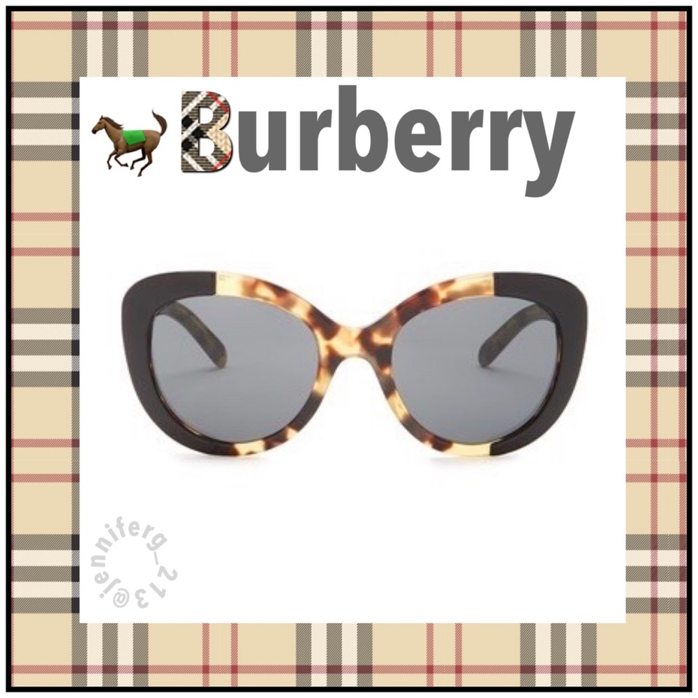 BURBERRY 54mm BUTTERFLY SUNGLASSES in HAVANA - Picture 12 of 12